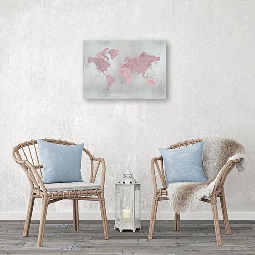 Obraz na płótnie – Canvas, Mapa świata 100x70 na Arena.pl