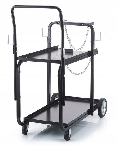 WÓZEK SPAWALNICZY DO SPAWAREK półką butle WÓZEK warsztatowy MMA MIG MP0182 na Arena.pl