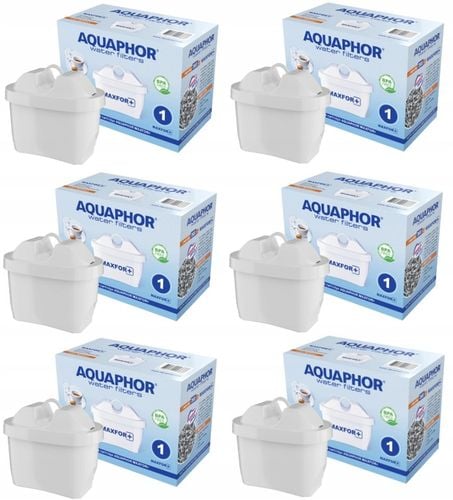 6 x Filtr do wody, wkłady filtrujące wodę Aquaphor Maxfor+ (plus) komplet na Arena.pl