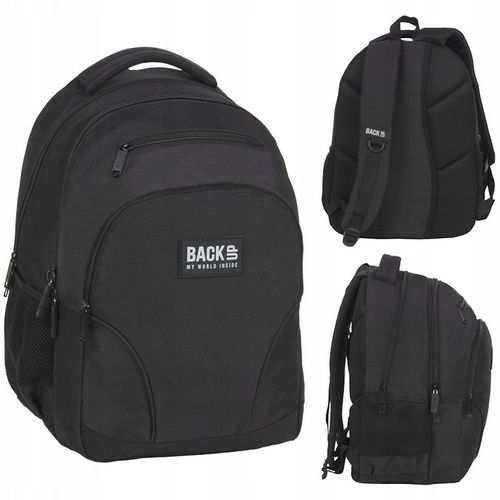 PLECAK SZKOLNY CZARNY 3-KOMOROWY 30L DERFORM BACKUP 6 MODEL W 56 na Arena.pl