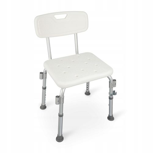 TABORET POD PRYSZNIC KRZESŁO PRYSZNICOWE STOŁEK ALUMNIOWY OPARCIE UCHWYTY na Arena.pl