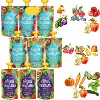 Dawtona DRUGIE ŚNIADANIE MUS 100% OWOCE WARZYWA Bez Cukru MIX SMAKÓW 9x100G