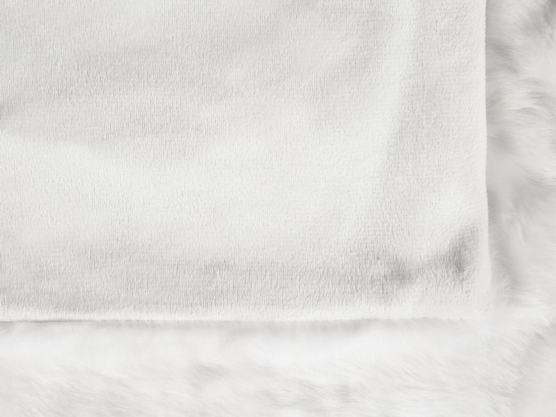 Koc 180 x 220 cm biały TOURZA zdjęcie 4