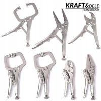 Szczypce zaciskowe spawalnicze 4 sztuki śruba regulacyjna KD10568