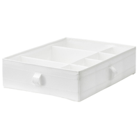 Organizer do szuflady szafy pudełko z przegrodami 44x34x11cm IKEA SKUBB