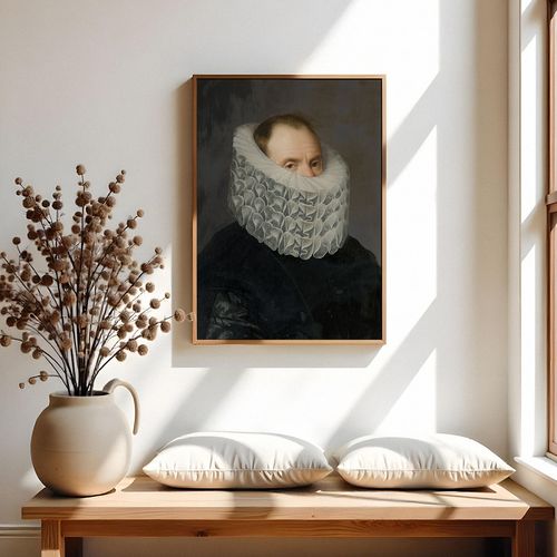 Plakat portret biała koronka 40x50 cm na Arena.pl
