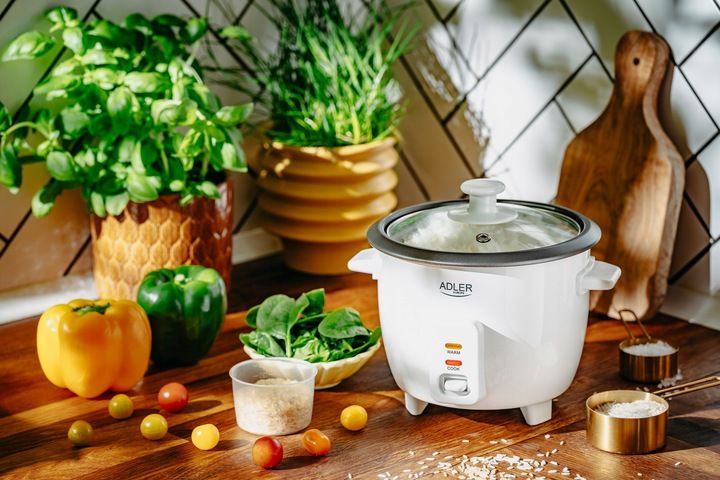GARNEK DO GOTOWANIA RYŻU WARZYW RYŻOWAR SUSHI 0,6L ELEKTRYCZNY RICE COOKER zdjęcie 3