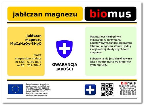 Jabłczan Magnezu 500g na Arena.pl