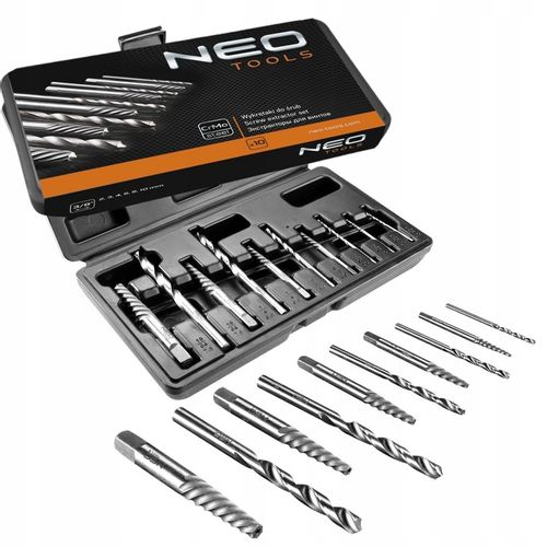 NEO KOMPLET ZESTAW WYKRĘTAKÓW DO ZERWANYCH URWANYCH ŚRUB + WALIZKA 09-609 na Arena.pl