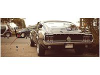 100X40CM ZEGAR FORD MUSTANG 55LANEY69 OBRAZ