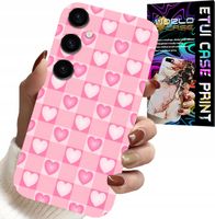 ETUI DO SAMSUNG GALAXY S24 FE - SERCA KRATKA RÓŻOWA OBUDOWA CASE + SZKŁO