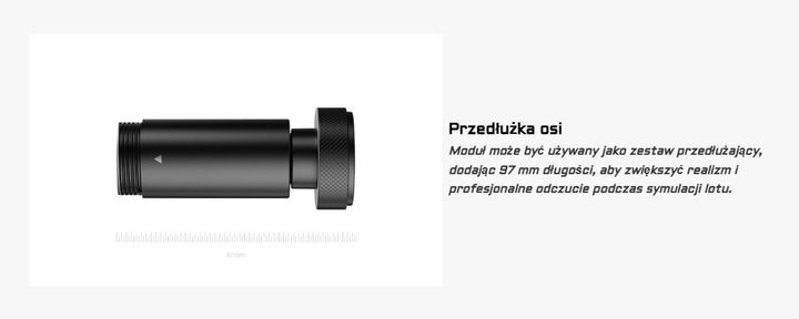MOZA Z-Axis Modul, Moduł sterowania do symulatora latania zdjęcie 12