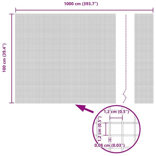 Ogrodzenie z słupkami Zielony 1 x 10 m Stal na Arena.pl