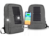 PLECAK SOLARNY TURYSTYCZNY 35L PANEL 9W USB NA LAPTOPA ANTYKRADZIEŻOWY