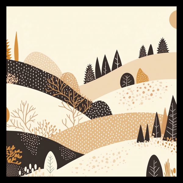 Plakat 40x40cm Jesień w Wzgórzach zdjęcie 2