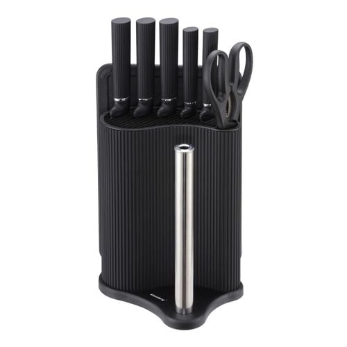 zestaw noży w stojaku z deską i chwytem na ręcznik klausberg kb-7977 na Arena.pl