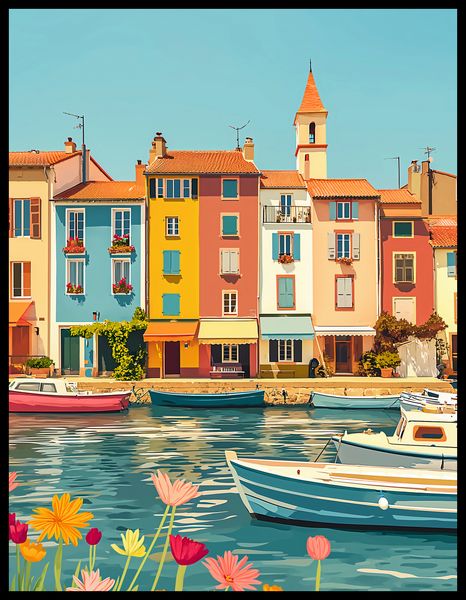 Plakat 50x65cm Wielobarwne Nadbrzeże zdjęcie 2