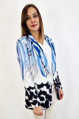 Niebieska Wzorzysta Marynarka w Pióra UNI na Arena.pl