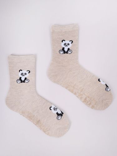 Skarpety dziewczęce dziecięce z silikonowym ABS pandy 3PAK 27-30 YOCLUB na Arena.pl
