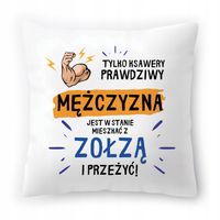 Poduszka Dla Ksawerego Na Urodziny Ze Zdjęciem Na Prezent Biała 40X40 Cm