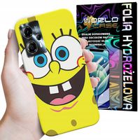ETUI DO MOTOROLA MOTO G13 / G23 - SPONGEBOB BAJKI GRY WYBÓR PLECKI + FOLIA