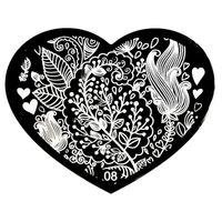 Blaszka do stempelków Serduszko 08