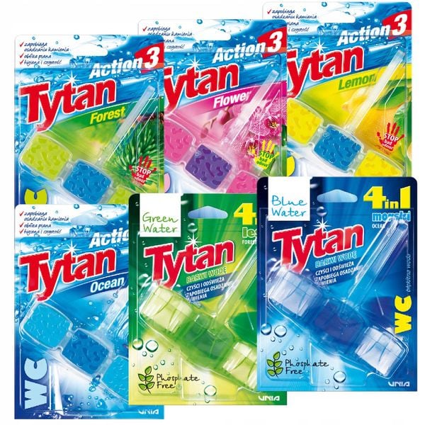 Tytan Action Zawieszka do WC Mega Zestaw MIX 6szt zdjęcie 1
