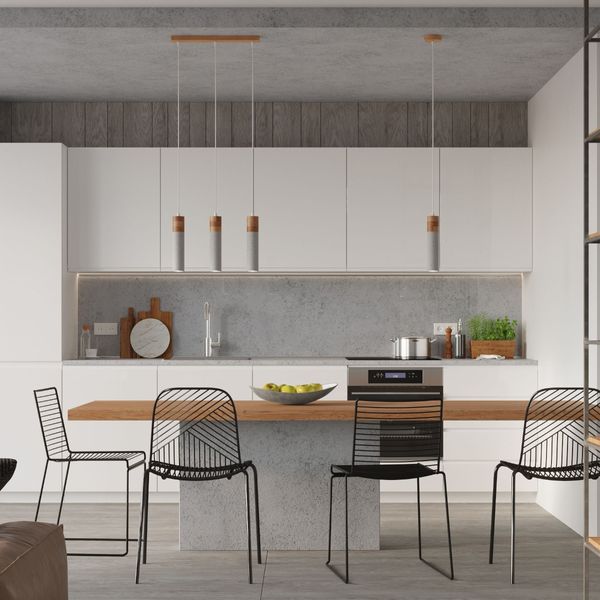 Lampa wisząca ZANE 1 szara zdjęcie 6