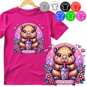 KOSZULKA DZIECIĘCA T-SHIRT - KAPIBARA ZWIERZE GRYZOŃ - XL 158-164