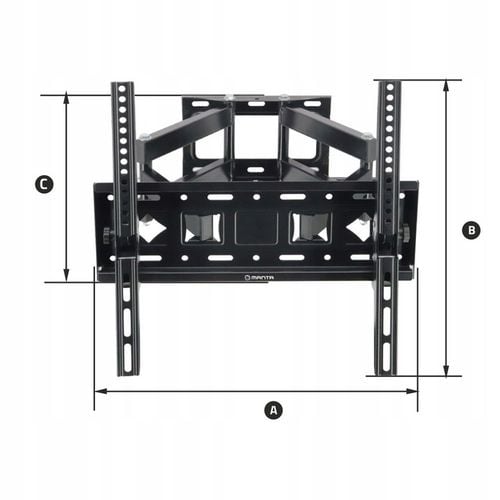 UCHWYT DO TELEWIZORA TV ŚCIENNY WIESZAK 26-75 CALI ŚRUBY POZIOMICA na Arena.pl