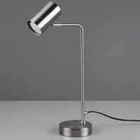 Biurkowa LAMPA regulowana VANTOS DL107512400 Trio metalowa LAMPKA stojąca tuba loftowa na stół nikiel