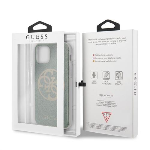 Guess Circle Glitter 4G - Etui iPhone 11 (khaki) na Arena.pl