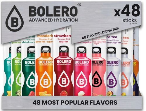 Bolero Drink Mix Saszetek Witamina C Bez Dodatku Cukru Zestaw 48 smaków 3g na Arena.pl