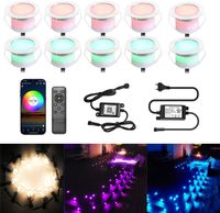 Używany Lampa SUBOSI, Wi-Fi (RGB + ciepła biel), IP67, kpl 10 szt.