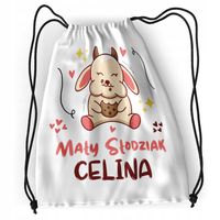 Plecak Sportowy Szkolny Dla Celiny Córki Dziecka Z Nadrukiem Ze Zdjęciem