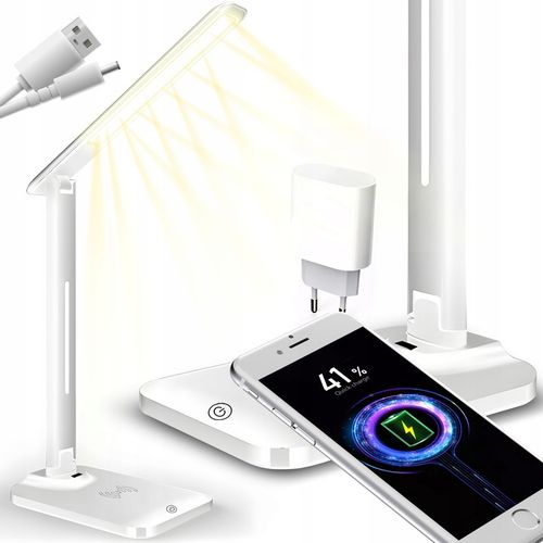 LAMPKA LED BIURKOWA NOCNA SZKOLNA BIURKO ŁADOWARKA na Arena.pl