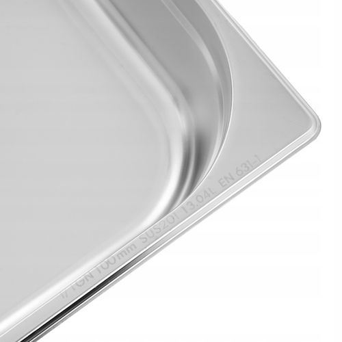 POJEMNIK GASTRONOMICZNY GN 1/1 100 mm STAL NIERDZEWNA 13 L MJUSK na Arena.pl