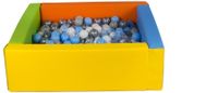Kwadratowy suchy basen z ekoskóry z 300 piłeczkami BEZPIECZNA ZABAWA BASEN