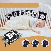 Czarno-biała, kontrastowa, miękka książka dla dzieci w wieku 0-12 miesięcy