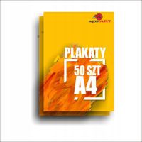 PLAKATY A4 48h druk cyfrowy EXPRESS reklama 50 szt