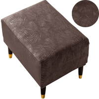 POKROWIEC NA PODNÓŻEK WELUR OEKO TEX PALMOWE LIŚĆ