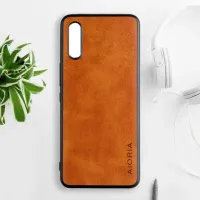 Etui AIORIA Vintage LEATHER do Sony Xperia 10 VI pomarańczowy
