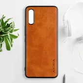Etui AIORIA Vintage LEATHER do Sony Xperia 10 VI pomarańczowy