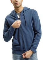 Bluza Męska Z Kapturem Cross Jeans 25503-005 - Niebieska