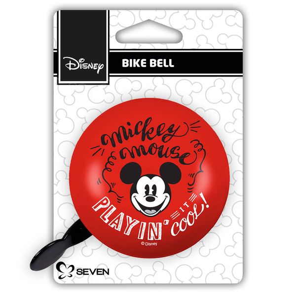 ND15_9149 DZWONEK DO ROWERU RETRO MICKEY RED VINT zdjęcie 3