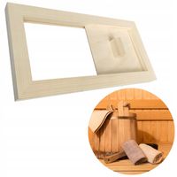 Zasuwa Wentylacyjna Do Sauny Świerkowa Porjun Drewniana 280 x 140 mm