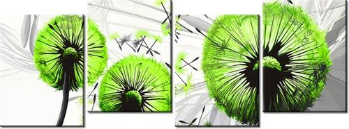 45CM 120 OBRAZ 4 ELEM DMUCHAWCE KOLORZE LIMONKI ŚCIENNY na Arena.pl