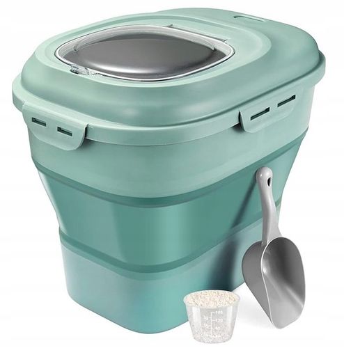 DUŻY POJEMNIK NA KARMĘ DLA PSA SKŁADANY SILIKON RÓŻOWY na Arena.pl