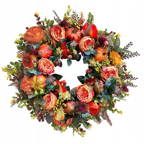 Wieniec na Święto Dziękczynienia Jesienny wieniec na drzwi Trwały na Arena.pl