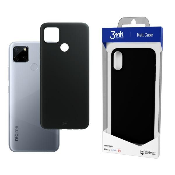 3mk matt case realme c12 czarny/black zdjęcie 2